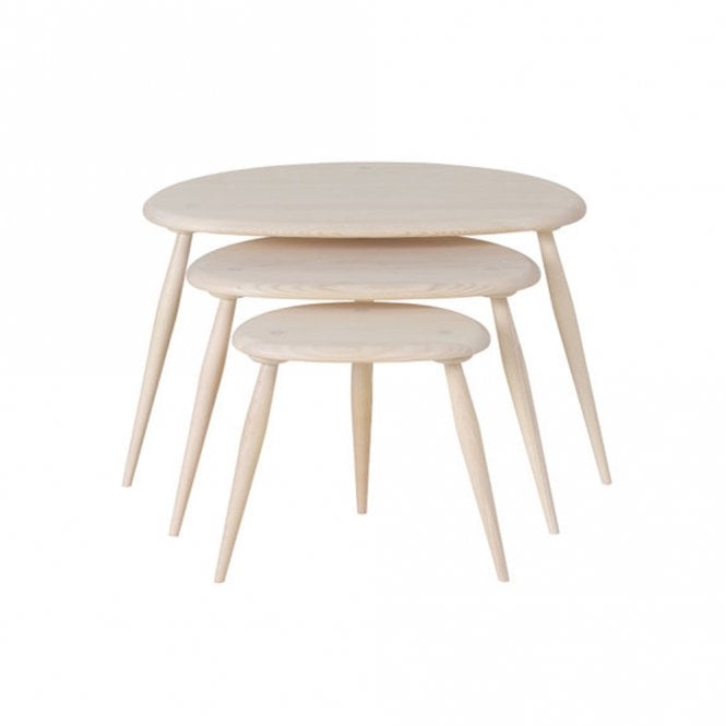 Ercol Heritage Nest of Tables available at Hunters Furniture Derby