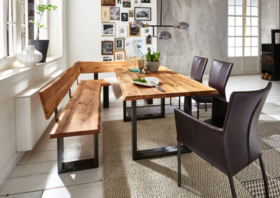 Fargo dining table collection available at Hunters Furniture Derby