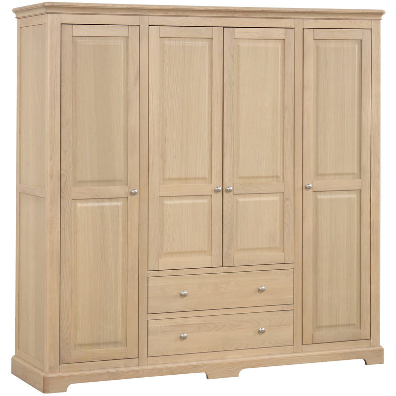 Cromford Oak Quad Wardrobe