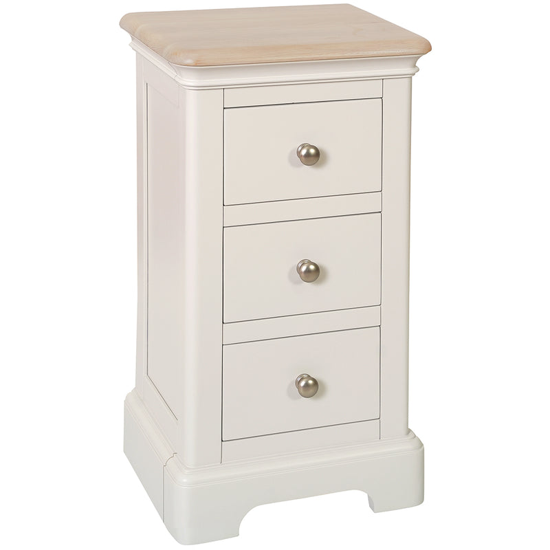 Cromford Painted 3 Drawer Compact Bedside