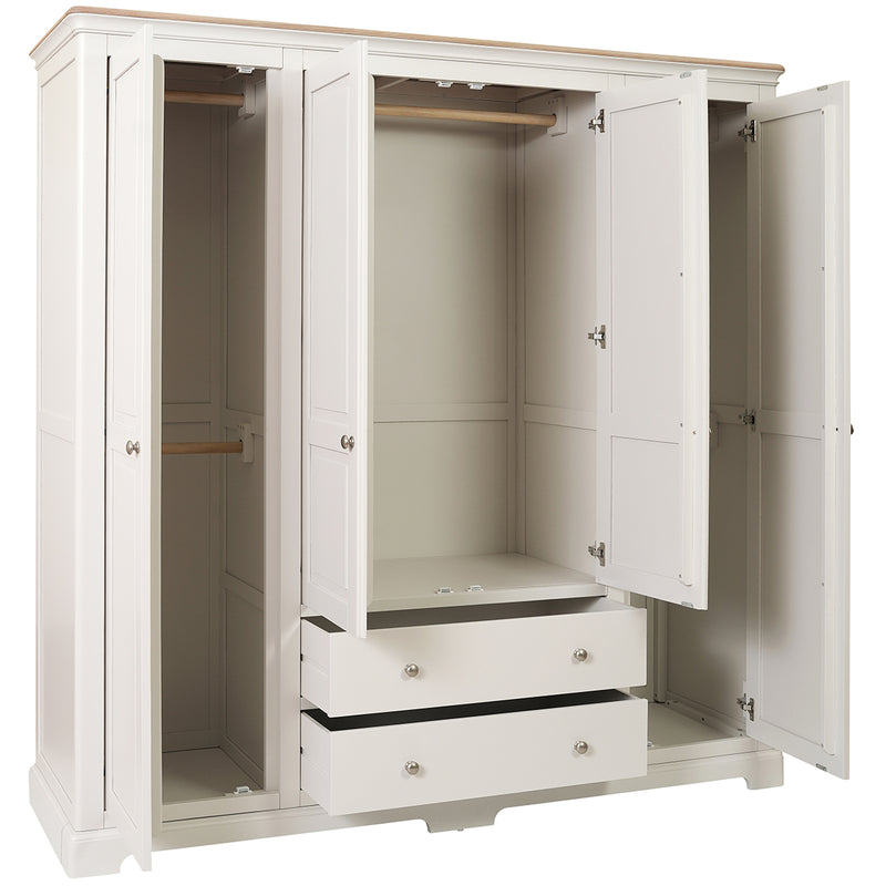 Cromford Painted Quad Wardrobe
