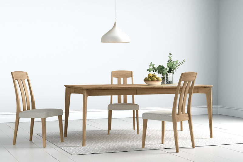 Evelyn Extending Dining Table 1650cm available at Hunters Furniture Derby