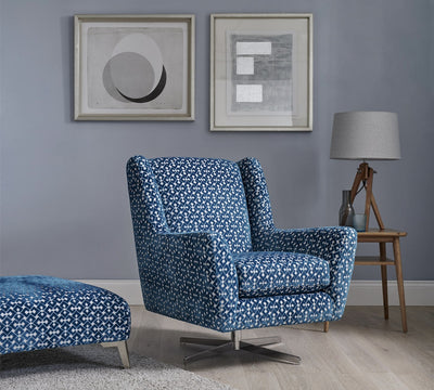 Finley Swivel Chair and Footstool