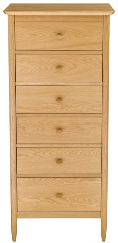 Ercol Teramo 6 Drawer Tall Chest available at Hunters Furniture Derby