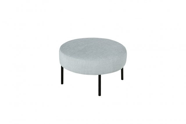 Luxury Alex Round Footstool available at Hunters Furniture Derby