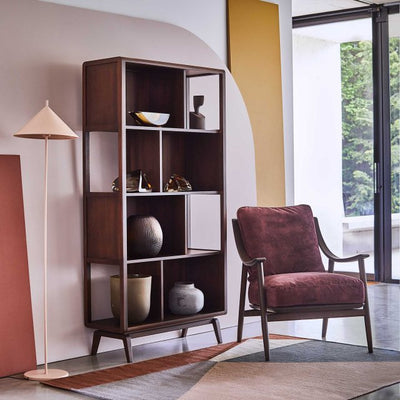 Ercol Lugo Open Display Shelving Unit available at Hunters Furniture Derby