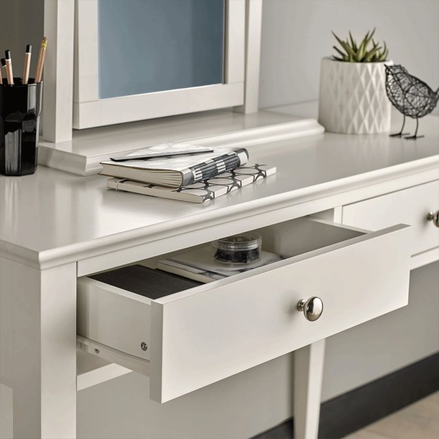 Kara Dressing Table in white