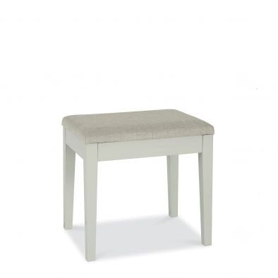 Kara Stool in Linen Fabric in Cotton