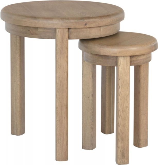 Southwold Round Nest of Tables available at Hunters Furniture Derby