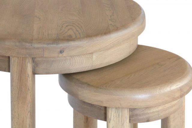 Southwold Round Nest of Tables available at Hunters Furniture Derby