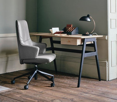 Ercol Ballatta Desk with Stressless Mint Office Chair available at Hunters Furniture