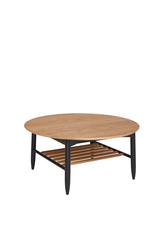 Ercol Monza Round Coffee Table available at Hunters Furniture Derby