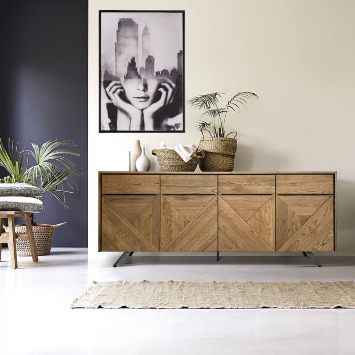 Michigan 4 Door Sideboard available at Hunters Furniture Derby